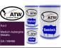 Preview: Ford, Medium Aubergine Metallic, GA / M6486: 500ml Lackdose + 500ml Klarlack + 250ml Härter - Set, von ATW Autoteile West.